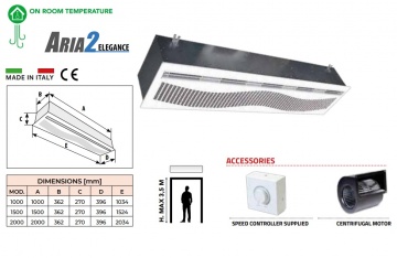 Perdea de aer rece Aria2 Elegance Tecnosystemi